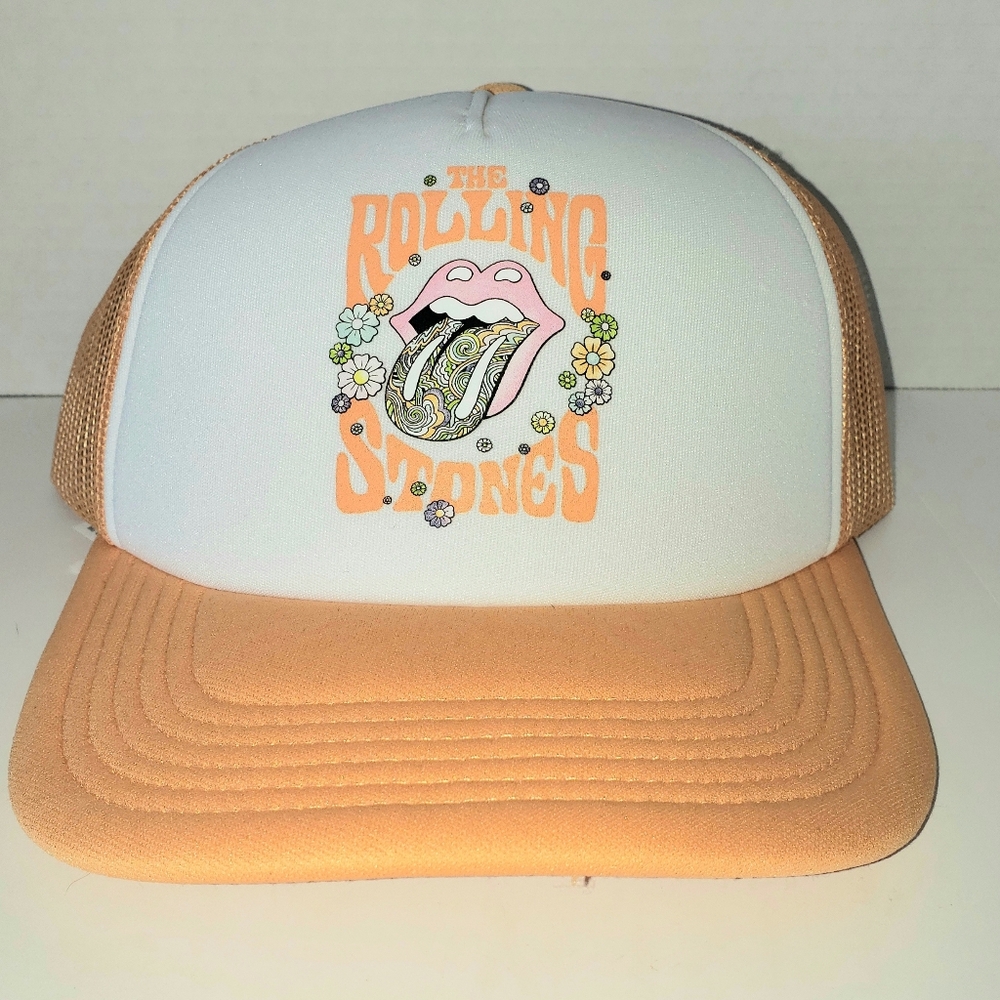THE ROLLING STONES ☆ TRUCKER STYLE ☆ SNAP BACK HAT ☆ New With TAGS